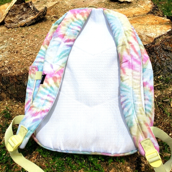 Converse Go Backpack Double Shoulder Book Bag (Large) Pastel Tie Dye Print - Picture 4 of 6